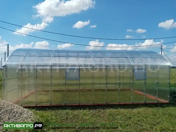 Теплица Ударница Благодатная, ширина 4/5 м, труба 40х20 + 20х20 Теплица Ударница Благодатная, ширина 4/5 м, труба 40х20 + 20х20